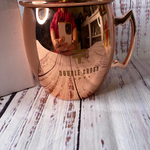 Brass Moscow Double Cross Vodka Mugs (set of 2) - Picture 6 of 6